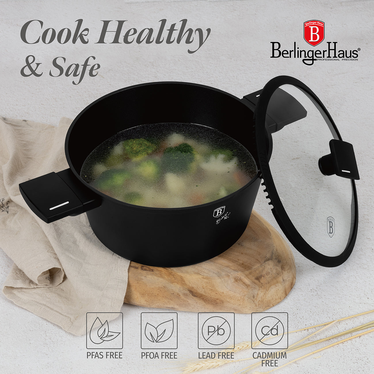 Set di Pentole Berlinger Hause Nero