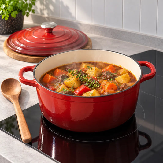 Cs Solingen Xanten Pentola in Ghisa Rossa - 26 cm | Pentola in Ghisa