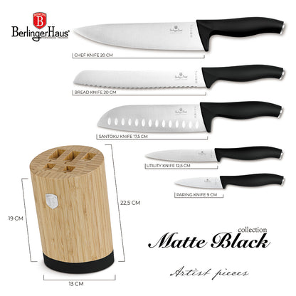 Set di Coltelli Berlinger Haus 6 Pezzi Nero