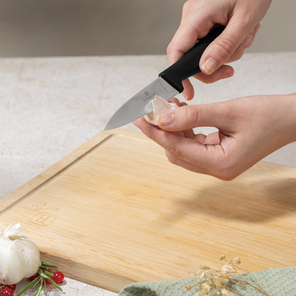 Set di Coltelli Neri Berlinger Haus con Tagliere in Bambù