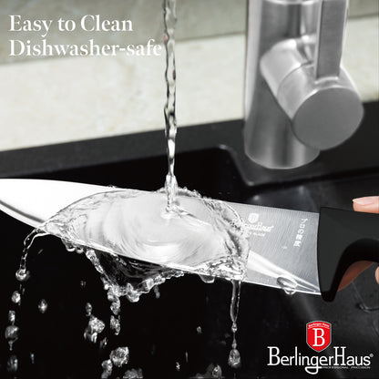 Set di Coltelli Neri Berlinger Haus con Tagliere in Bambù