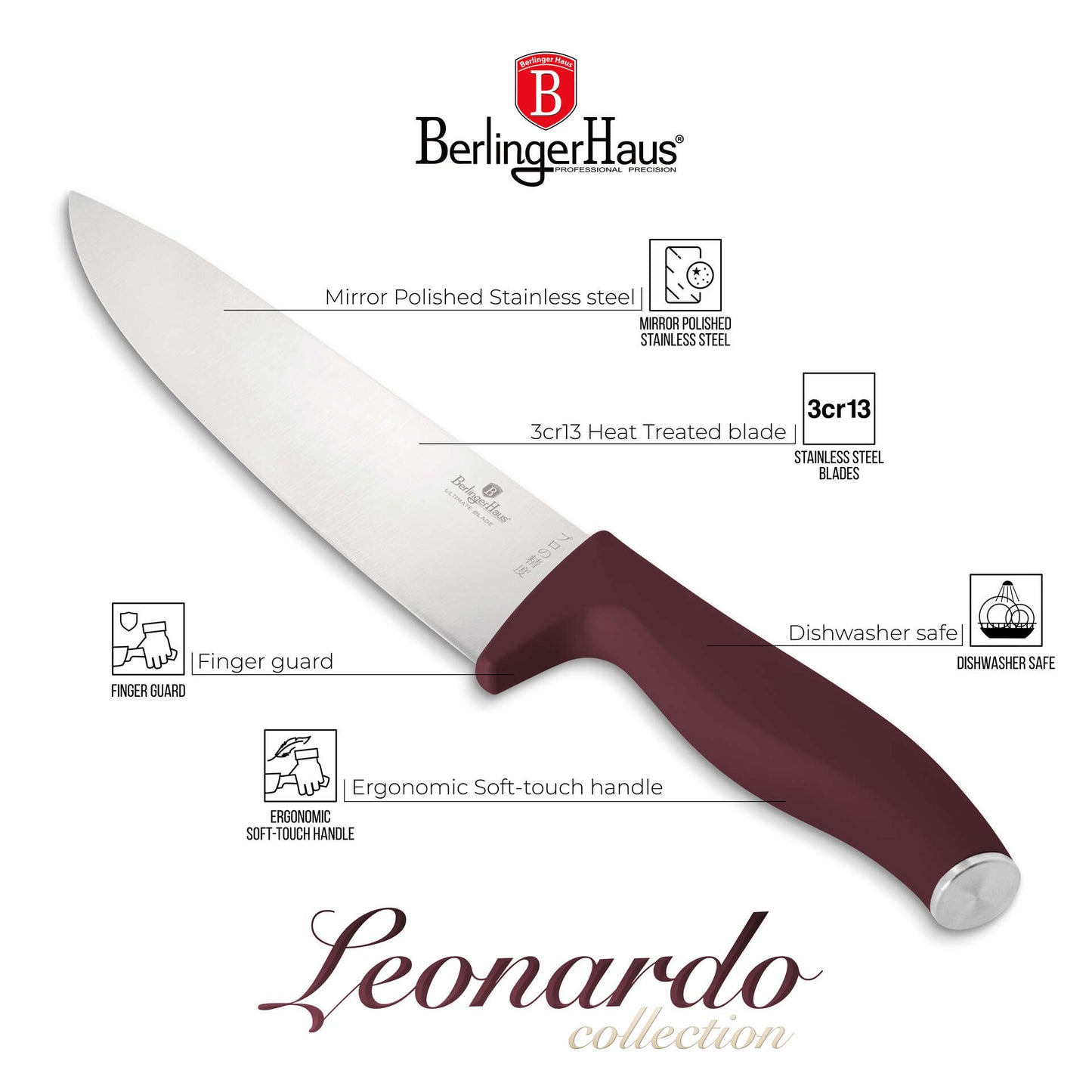 Set di Coltelli Berlinger Haus Leonardo 6 Pezzi