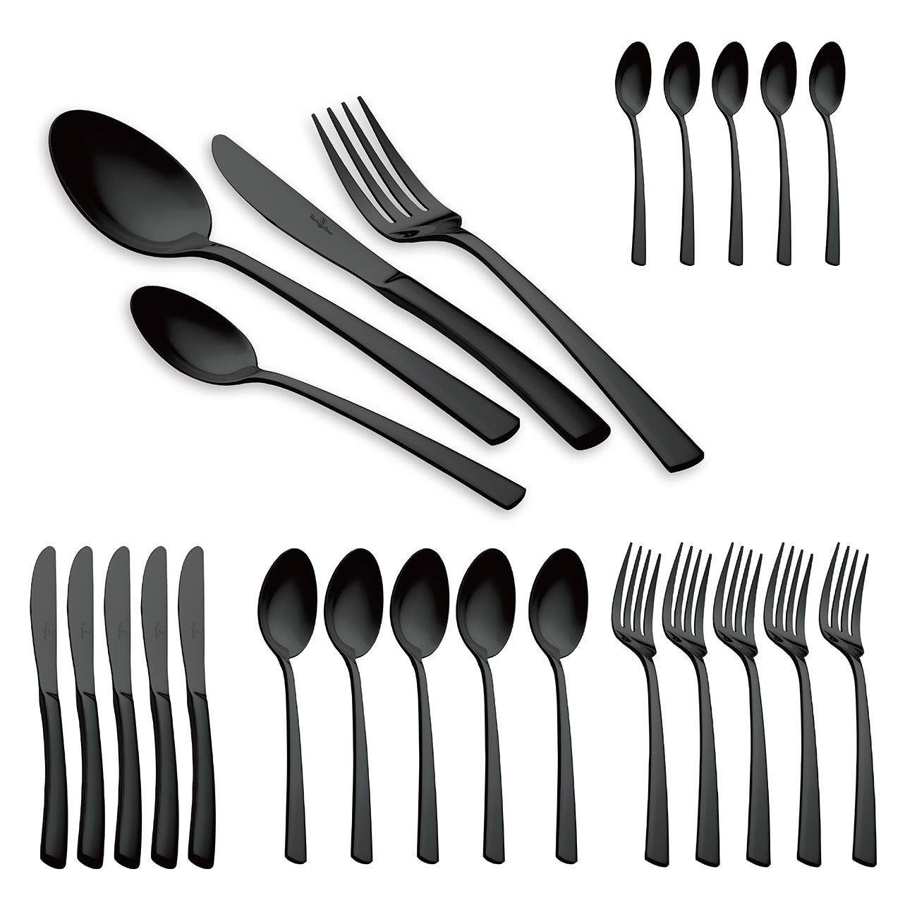 Set di Posate in Acciaio Inossidabile – Edizione Black Mirror (24 pezzi)
