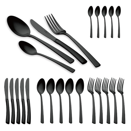 Set di Posate in Acciaio Inossidabile – Edizione Black Mirror (24 pezzi)