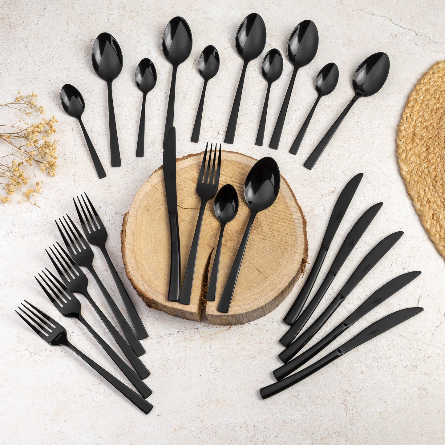 Set di Posate in Acciaio Inossidabile – Edizione Black Mirror (24 pezzi)