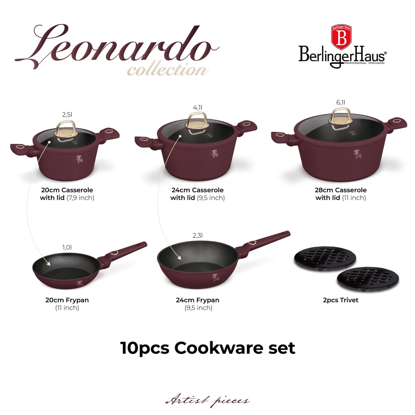 Set di Pentole Berlinger Hause Leonardo