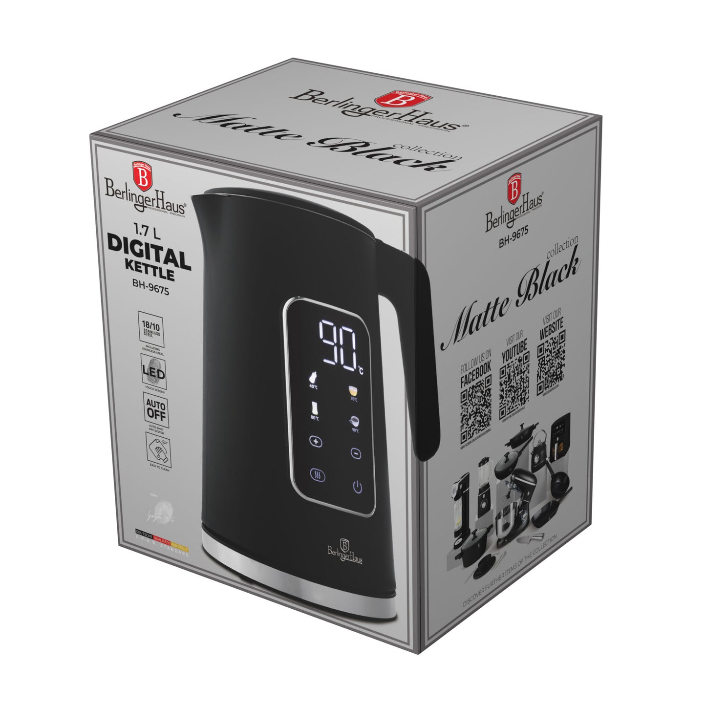 Bollitore Digitale Berlinger Haus – Nero Opaco