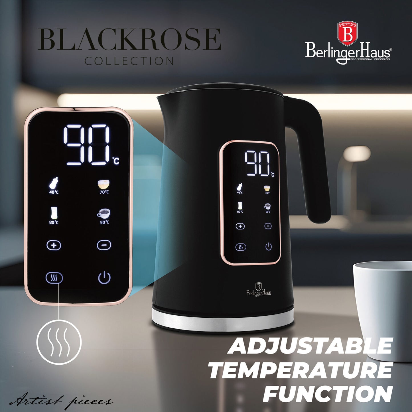 Bollitore Digitale Berlinger Haus – Nero Opaco